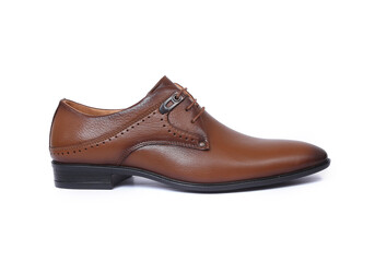 party wear leather formal shoes isolated