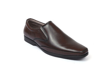 party wear leather formal shoes isolated