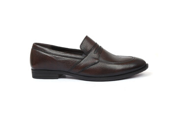 party wear leather formal shoes isolated