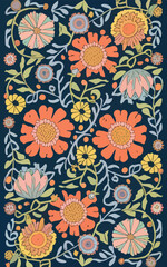 2d vector illustrator colorful vintage Seamless hi res Portuguese tiles Artwork
