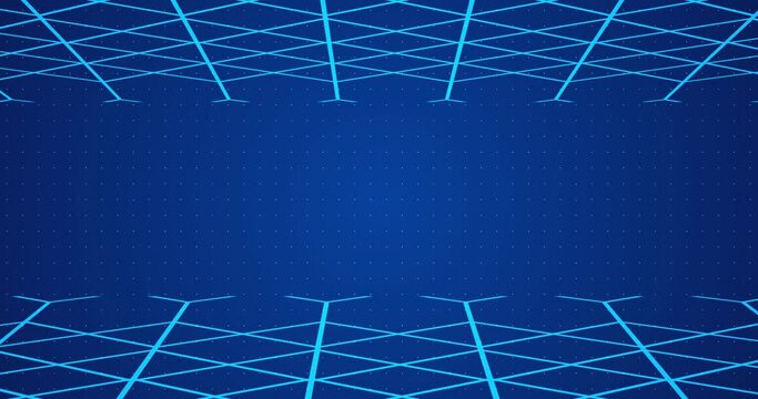 3D grid lines moving in a weird fashion technology big-data analysis bg in 4K. Motion graphic stock footage to show statistical stock market growth database on it. Creative asset for infographics grid