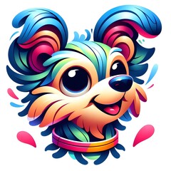 
Flowing wolf head graphic design
Colors that stand out and contrast
colorful design style
Cruel but cute and quirky aesthetics.
Suitable for use in designing logos, t-shirts, tattoos, children's book
