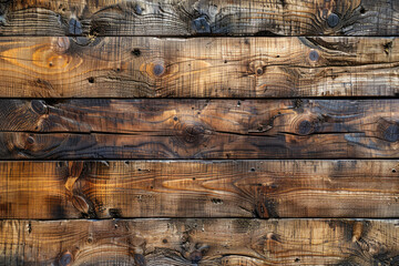 A closeup of the texture and grain details on an old wooden wall. Created with Ai