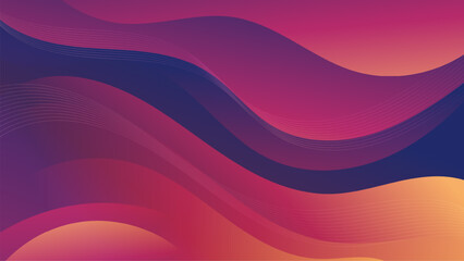 Captivating abstract gradient wave background featuring a dynamic blend of red and yellow hues for eye-catching visuals