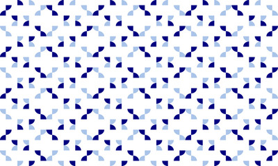 Quarter dot, seamless geometric pattern with blue and white diamond toffee pattern repeat and seamless style replete image design for fabric printing or vintage theme wallpaper 80's year style
