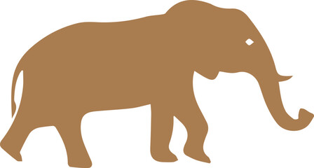 Elephant Vector on white background