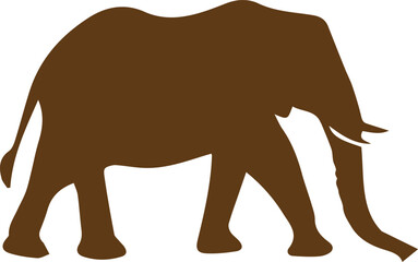 Fototapeta premium Elephant Vector on white background