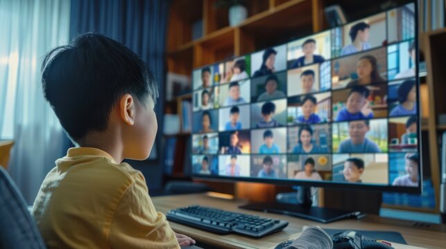 Zoom Meeting, distance communication, online, education system via the internet