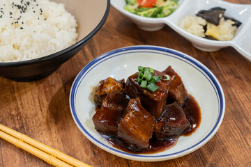 A dish of Braised Pork Belly