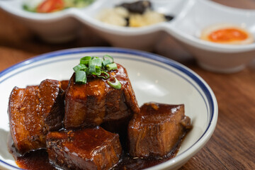 A dish of Braised Pork Belly