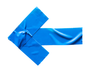 arrow blue tape isolated element