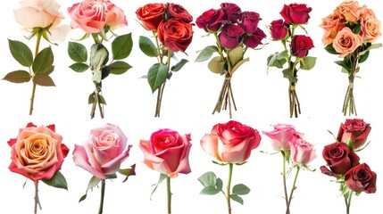 Naklejka premium beautiful rose bouquets