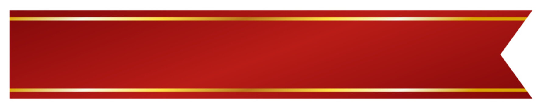 高級なリボンのタイトルフレーム(赤)