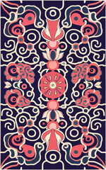 2d vector illustrator colorful vintage Seamless hi res Portuguese tiles Artwork
