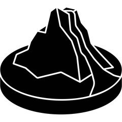 Volcano Eruption Icon