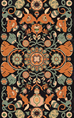 2d vector illustrator colorful vintage Seamless hi res Portuguese tiles Artwork
