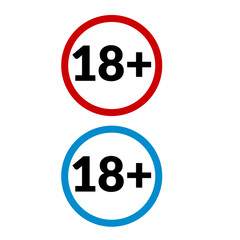 18 Age Icon Symbol Of Adult Person