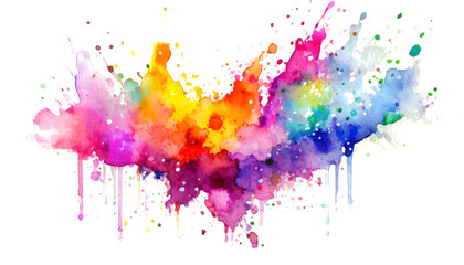 Fototapeta premium colored watercolor splashes