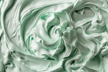 Swirling mint green abstract background