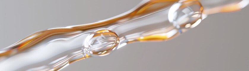 Naklejka premium A clear liquid cosmetic product