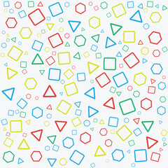 Minimal geometric background. Dynamic shapes with white lines.Vector abstract background texture.