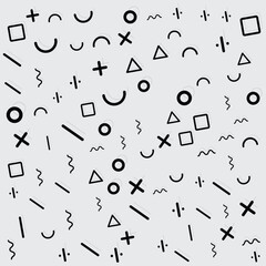 Minimal geometric background. Dynamic shapes with white lines.Vector abstract background texture.