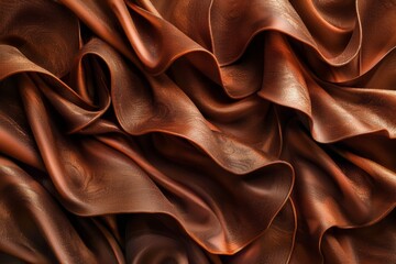 Elegant copper-colored fabric texture