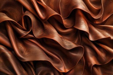 Fototapeta premium Elegant copper-colored fabric texture