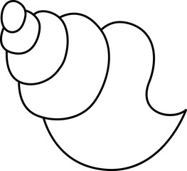 Sea shell outline 