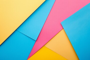 Vibrant geometric shapes in modern design