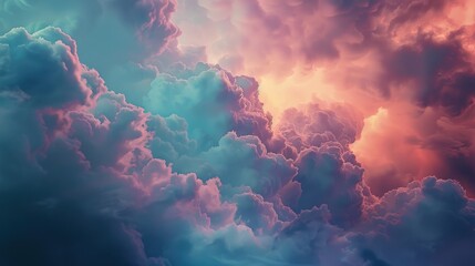 colorful sky clouds photorealistic fantasies