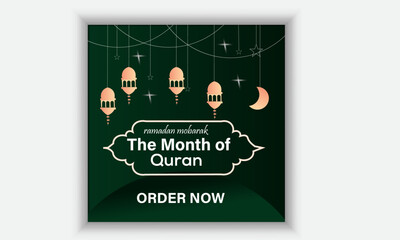 
ramadan social media banner and beautiful ramadan post template.

