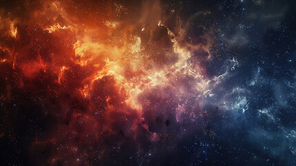 Naklejka premium Stunning Cosmic Nebula Captured in Vivid Detail, Ideal for Space-Themed Projects and Educational Use