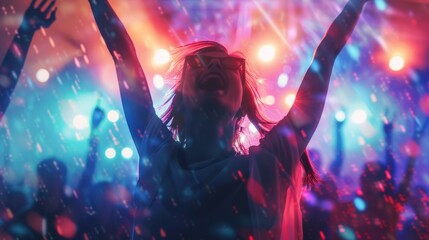 Exciting party flyer with bold visuals and engaging content