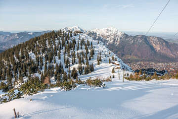 Lattengebirge im Winter