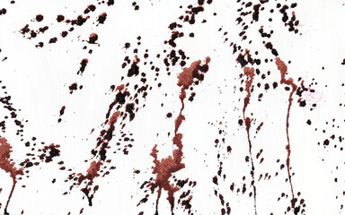 red paint blood splashes