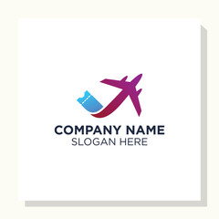 ticket logo design concept, business logo design vector