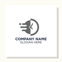 time to work logo design vector, employ time logo design