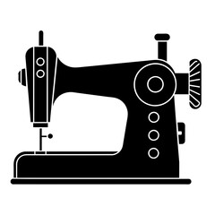 Machine stitching vector art illustration