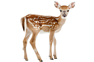 Little deer wildlife standing animal, transparent background, png