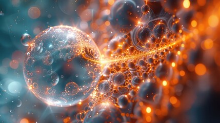 Intricate Quark: Captivating 3D Visualization Blending Science and Art