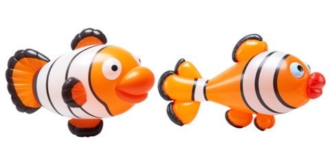 Clownfish Balloon Isolated on Transparent PNG Background