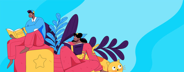 Education and learning people flat vector concept hand drawn illustration
