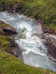 River Rakkasjokka in Swedish Lapland, Kiruna Region