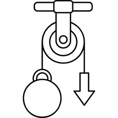 Obraz premium Pulley Icon