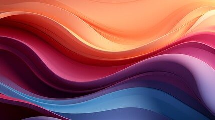 Fototapeta premium A minimalist background with a gradient of vibrant colors transitioning smoothly from one to another, creating a bold and eye-catching design.