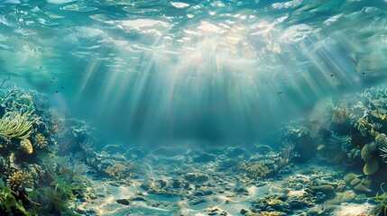 Immersive underwater tropical reef picture