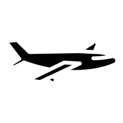 plane icon on white background