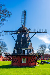 An old windmill built in 1847 in the Kastellet in Copenhagen, Denmark