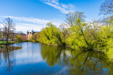 View across the Kastellet moat, Copenhagen. Denmark